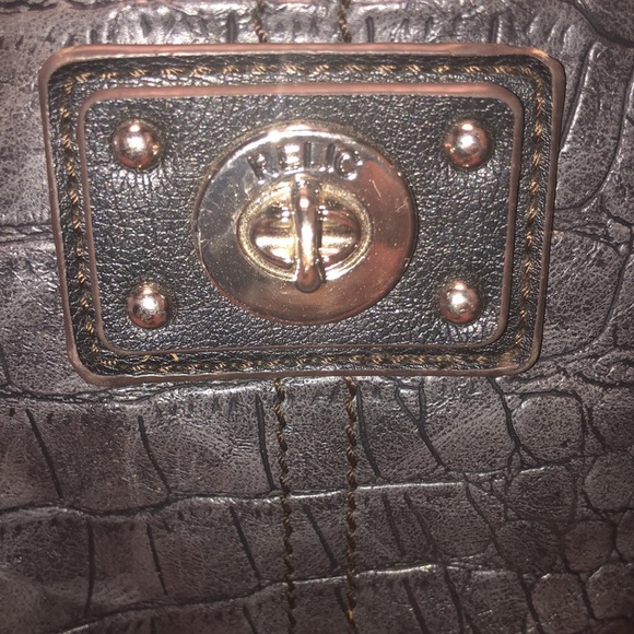 Gray and black relic purse - Picture 3 of 6